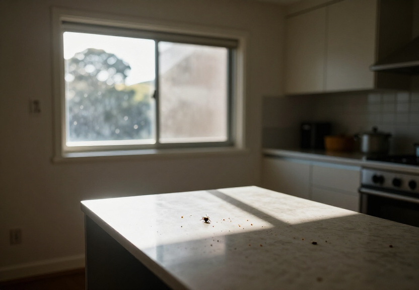 Wasp nest under eaves of a Greenhills Beach property