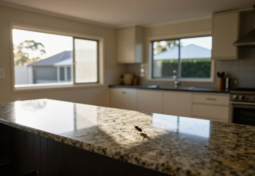Storage area cleared of spiders after pest control in Greenhills Beach